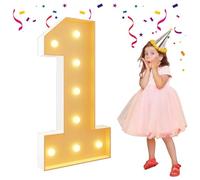 HYQFSAD Chiffres lumineux géants de 0 à 9 - 1,2 m - Chiffres lumineux en mosaïque pour décoration de fête d'anniversaire de mariage