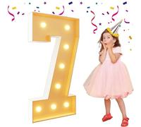 HYQFSAD Chiffres lumineux géants de 0 à 9 pour chapiteau - 1,2 m - Chiffres lumineux en mosaïque pour décoration de fête d'anniversaire de mariage