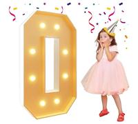 HYQFSAD Chiffres lumineux géants de 0 à 9 pour chapiteau - 1,2 m - Chiffres lumineux en mosaïque pour décoration de fête d'anniversaire de mariage