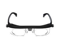 HYQHYX EIMINB Lunettes de mise au point réglable avec cadran pour vision de près et de loin, lunettes réglables pour homme, femme, personnes âgées (1 pièce), Noir, M
