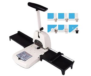 HYQNG Perforatrice d'angle Arrondie 6 en 1 Coupe-Angle 100 Feuilles Perforatrice d'angle Ronde avec R3,5 mm R6 mm R10 mm, Coins arrondis, Demi-Cercle, Matrices interchangeables de Perforation de 6 mm