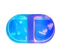 HYQOUKLR Aquarium Fish Tank Bilatéral Méduse Réservoir De Bureau Fish Tank Aquarium Petit Méduse Réservoir Ornemental Fish Tank Bureau Aquarium Décoration De La Maison Fish Bowl