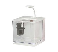 HYQOUKLR Aquarium Fish Tank Haute Transparent Acrylique Bureau Petit Aquarium Salon Petit Poisson Rouge Combat Fish Tank Bureau Décoration Ornement Fish Tank Fish Bowl(Roze)