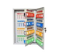 HYQOUKLR Boîte à clés Murale， Armoire à clés Murale avec Serrure et Crochets numérotés Argent 14 x 55 x 38 cm