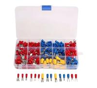 HYQOUKLR Cosse à sertir électrique, Kit d'assortiment de bornes à sertir for Fils électriques, Paquet Multicolore de 280