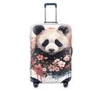 HYQOUKLR Housses de valises, Housse de Protection for valises 18-32 Pouces, Motif Panda Fleuri(XL)