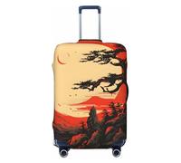 HYQOUKLR Housses de valises, Housse de Protection for valises Red Sun (18-32 Pouces)(L)