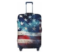 HYQOUKLR Housses de valises, Housse de Valise Anti-Rayures à Motif Marguerites, Compatible avec Les Bagages de 31 à 32 Pouces(Independence Day American Flag,M)