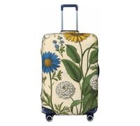HYQOUKLR Housses de valises, Housse de Valise Anti-Rayures à Motif Marguerites, Compatible avec Les Bagages de 31 à 32 Pouces(Garden Flower Plants,L)