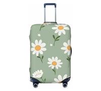 HYQOUKLR Housses de valises, Housse de Valise Anti-Rayures à Motif Marguerites, Compatible avec Les Bagages de 31 à 32 Pouces(Daisy Flowers,L)