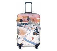 HYQOUKLR Housses de valises, Housses de Protection for valises, Motif Paysage de Neige, 18 à 32 Pouces(XL)