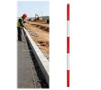 HYQOUKLR Mât de Mesure, Perche d'enquête en Aluminium, 200-500 cm, détachable avec Sac de Transport for la Construction, centrage(Thick,Middle Section)