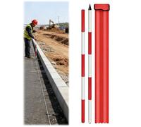 HYQOUKLR Mât de Mesure, Perche d'enquête en Aluminium, 200-500 cm, détachable avec Sac de Transport for la Construction, centrage(Thick,200 cm/78.74 inch)