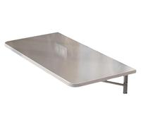 HYQOUKLR Table Murale Pliante, Bureau Mural, Table à Manger Pliante Murale avec Supports, Gris Clair, Plusieurs Tailles(80 * 30Cm/31.5 * 12In)