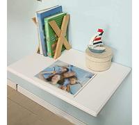 HYQOUKLR Table Murale Pliante, Bureau Mural, Table Murale à abattants, Bureau Flottant, Plusieurs Tailles, Multicolore(80 * 20Cm-White)