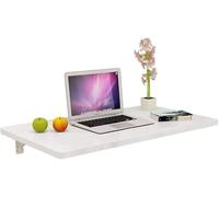 HYQOUKLR Table Murale Pliante, Bureau Mural, Table Murale Pliante Blanche 60-120 x 40-50 cm, Bureau, Table à Manger, Rangement de Cuisine(80 * 40Cm)