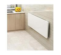 HYQOUKLR Table Murale Pliante, Bureau Mural, Table Pliante Murale Blanche et Noire 90 cm x (30-50) cm(White,90Cm*30Cm)