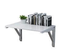 HYQOUKLR Table Murale Pliante, Bureau Mural, Table Pliante Murale en Bois de pin Blanc, Plusieurs Tailles(70 * 40Cm)