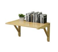 HYQOUKLR Table Murale Pliante, Bureau Mural, Table Pliante Murale en pin Massif, épaisseur 2 cm, Plusieurs Tailles(60 * 45Cm/24 * 18In)