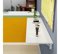 HYQOUKLR Table Murale Pliante, Bureau Mural, Table Pliante Murale for Petits espaces, Bureau, Cuisine, Blanc, Plusieurs Tailles(100 * 40Cm/39Inch*16Inch)