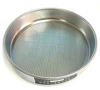 HYQOUKLR Tamis d'essai en Acier Inoxydable, Tamis à Sol galvanisé de 20 cm, Couvercle inférieur, for Tests de Laboratoire horticole, Plusieurs Tailles d'ouverture, 1 pièce(0.074mm)