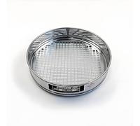 HYQOUKLR Tamis d'essai en Acier Inoxydable, Tamis de Laboratoire for Gravier, Trou carré de 20 cm, Ouverture de 0,075 à 90 mm, Couvercle et Plateau chromés(9.5 mm)