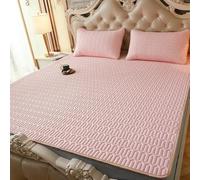 HYQOUKLR Tapis de Couchage en Bambou, Matelas Pliable, Ensemble Tapis et taie d'oreiller en Latex for Le Refroidissement, Plusieurs Tailles(17,180x200cm 3 pcs Set)