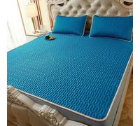 HYQOUKLR Tapis de Couchage en Bambou, Matelas Pliable, Ensemble Tapis et taie d'oreiller en Latex for Le Refroidissement, Plusieurs Tailles(19,90x200cm 2 pcs Set)