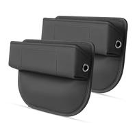 HYRAM Auto Seat Gap Organisateur pour Audi Q6 e-tron 2024+, 2PCS Cuir Boîte Rangement LatéRale Siège Stockage Sac Voiture pour Téléphone Portable Portefeuille Clés,A/Black