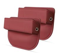 HYRAM Auto Seat Gap Organisateur pour MG4/EV/EH32 2022 2023 2024, 2PCS Cuir Boîte Rangement LatéRale Siège Stockage Sac Voiture pour Téléphone Portable Portefeuille Clés, C/Red