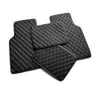 HYRAM Voiture Cuir Tapis De Sol pour Citroen C3 2017-2023, Tout Temps AntidéRapant ImperméAble Moquette Avant ArrièRe Protection Interieur Accessoires,A/Black