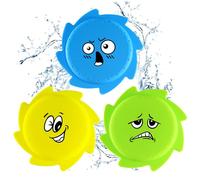 Hyran 3 Pcs Frisbees d'eau en Silicone Souple - Jouets d'eau pour Enfants, Jouets de Piscine et de Plage - Frisbee Extra Doux pour Enfants, pour S'amuser en Plein Air en été