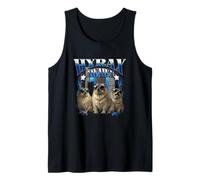 Hyrax Vintage Fire Ugly Funny Meme Rétro Animal Bootleg Débardeur