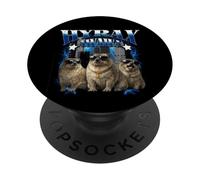 Hyrax Vintage Fire Ugly Funny Meme Rétro Animal Bootleg PopSockets PopGrip Adhésif