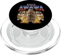 Hyrax Vintage Fire Ugly Funny Meme Rétro Animal Bootleg PopSockets PopGrip pour MagSafe