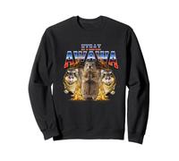 Hyrax Vintage Fire Ugly Funny Meme Rétro Animal Bootleg Sweatshirt