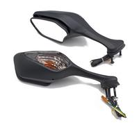 HYRHEV 1 Paire de rétroviseurs latéraux de Moto avec Clignotant à LED CBR1000RR CBR 1000 RR 2008-2016 2009 2010 201 Rétroviseur de Moto(Style A Smoked -fold2)