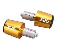 HYRHEV Capuchon de poignées de Guidon de Moto, Poids d'extrémité de Barre de poignée, Bouchon argenté Anti-Vibration, Accessoires de dérivation XJ6 N/XJ6(Or)