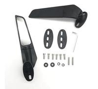 HYRHEV pour CBR 125 250 300 500 600 650 R CBR 600 F4 Rétroviseurs d'aileron de Moto en Aluminium billette Noir Rétroviseur de Moto