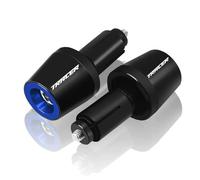 HYRHEV pour Tracer 700 900 Tracer700 Tracer900 GT Moto 7/8 "22mm poignées de Guidon extrémités de Barre Couvercle de Capuchon curseurs Traceur(Blue)