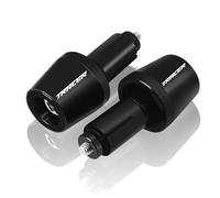 HYRHEV pour Tracer 700 900 Tracer700 Tracer900 GT Moto 7/8 "22mm poignées de Guidon extrémités de Barre Couvercle de Capuchon curseurs Traceur(Black)