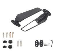 HYRHEV Rétroviseur de Moto Rotatif réglable CNC Noir pour Aprilia GPR250R APR250 RS660 RS125 RS250 Rétroviseur de Moto(Small Mirror4)