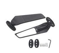 HYRHEV Rétroviseur de Moto Rotatif réglable CNC Noir pour Aprilia GPR250R APR250 RS660 RS125 RS250 Rétroviseur de Moto(Small Mirror1)