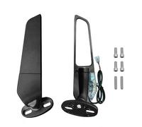 HYRHEV Rétroviseur de Moto S1000RR S 1000RR S1000 RR 2022 2023 2024 Rétroviseur Rotatif réglable en Aile de Vent Noir CNC Rétroviseur de Moto(Light Small Mirror3)