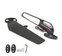 HYRHEV Rétroviseur de Moto S1000RR S 1000RR S1000 RR 2022 2023 2024 Rétroviseur Rotatif réglable en Aile de Vent Noir CNC Rétroviseur de Moto(Light Big Mirror1)