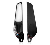 HYRHEV Rétroviseur Rotatif Réglable Moto pour Suzuki GSXR 600 750 1000 GSX1300R GSX650F GSX-R Rétroviseur de Guidon(Big miror with light3)