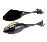 HYRHEV Rétroviseurs De Moto À avec Clignotants pour MT YZF R1 R6 R6S FZR600 YZF-R1 YZF-R6 Rétroviseur de Guidon
