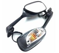 HYRHEV Rétroviseurs De Moto pour Suzuki GSXR1000 2009-2016 GSXR600 GSXR750 2011-2021 Clignotants Latéraux Rétroviseur de Guidon(002)