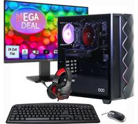 HYRICAN MegaDeal PC de jeu Diamond BK SET2503 7390 Ryzen 5 5500 32GB 1TB SSD RTX 4060 + MSI PRO MP2412 Moniteur 60cm (24")
