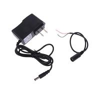 HYROOY Alimentation 100-240 V à 1,5 V1 A avec câble à 2 broches LR3 LR6 LR14 LR20 Batterie de rechange 1 pile AA 1,5 V en plastique noir Prise US #